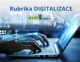 Rubrika Digitalizace na oborovém portálu BOZPinfo